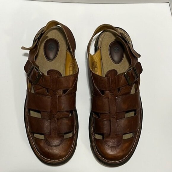 Vintage Men\'s Dr. Martens 11588 Brown Leather Closed Toe Fisherman Sandals main image 10